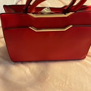 Red handbag